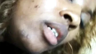Outstanding ebony chick Kokoa getting her anus fucked bu a white cock