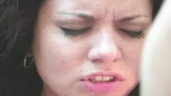 Wild brunette slut Gina Ryder taking a thick cock deep inside her twat