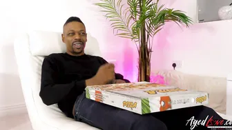 AGEDLOVE Horny Blonde Niki gets a huge dick instead of pizza