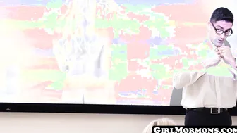 MORMON GIRL SKIPS ON HER BF'S SEETHING DICK WITH JOY - POV VIEW