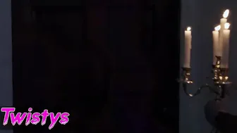 Twistys - Cutie 19 yo lesbians Alina Lopez and Abbie Maley make love by candlelight