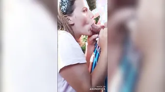 Oral Sex into the woods. Summer inside Greece