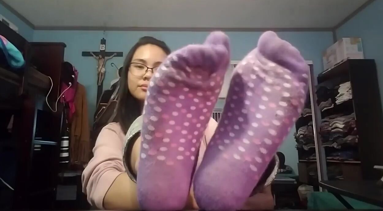 Sock Tease With Slightly Dirty Feet