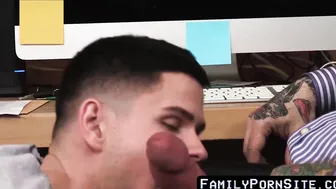 Stepson draws hunk off prior to taking harsh and exposed beating