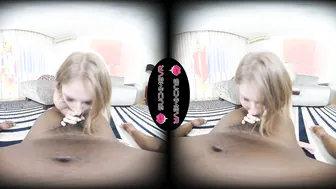 Stella Bliss Enjoys Her First Black Cock In VR