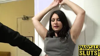 Never porn video – Brunette MILF Sopie Garcia gets squirting for the first time