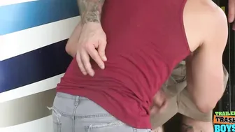TRAILERTRASHBOYS Wesley Woods Banged Outdoors By Jack Dixon
