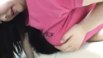 Japanese horny BBW has fun with tiny guy More at Elitejavhd.com