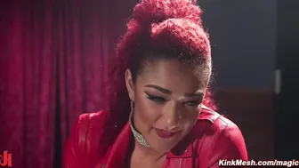 Lesbians gang bang anal fuck in mixed scenes at bar