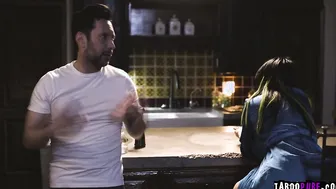 Tom goes into his kitchen and discovers Tanya there
