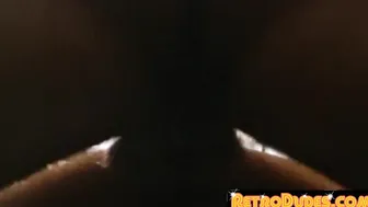 Solid stud gets his dick and areolas sucked on by doll