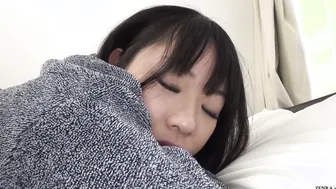 Cute as a button pale Japanese Futsal assistant coach gets a massage