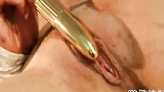 hot masturbation with amazingly perfect blond housewife