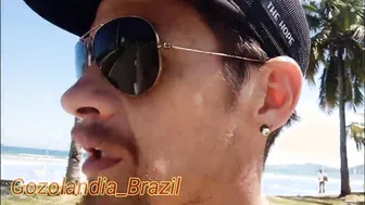 Bastidores de gravação dessa vez foi na praia.... Com el toro de