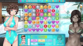 Hottie Sex with two Milfs - HuniePop two - Part four