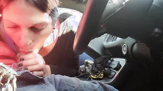 Emo Rock mom give Outdoors Road Bj Blow Job Fellatio Takes a
