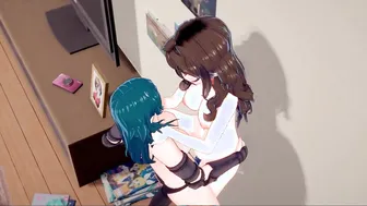 Byleth Licks Dorotheas Cunt Fucks her with a Strap-On - Fire Emblem