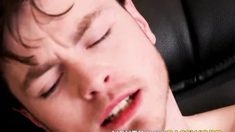 Gay youngster Jaydon Jensen solo masturbates big cock