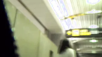Unusual Japanese brunettes peeing in close up gathering