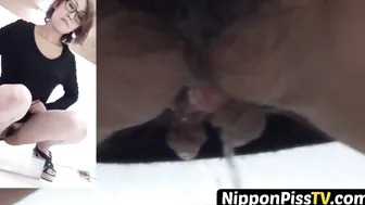 Having porn video – Japanese beginner darlings having a peeing challenge