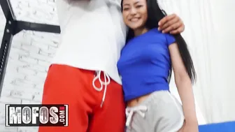 MOFOS - thin tattooed eastern Rae Lil Ebony gets some gym cock