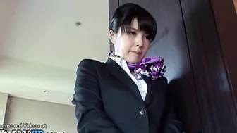 Japanese busty girls in pantyhose have to satisfy naughty man