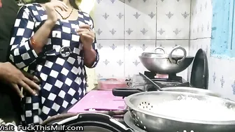 Indian bhabhi cooking in kitchen and fucking brother-in-law 2