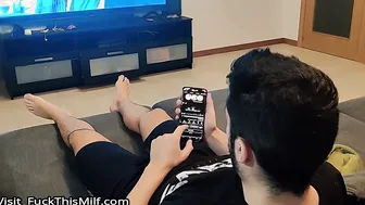 my step sistercaught me masturbating and watching porn so she gave me a blowjob 6