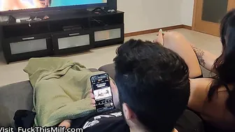 my step sistercaught me masturbating and watching porn so she gave me a blowjob 6