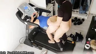 Cuckolding with a thief on a treadmill he handcuffed me and made me his slave 14