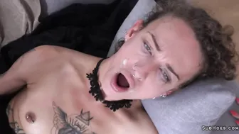 Pussy Kat shows dp blowjobs and cums