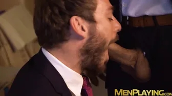 Classy stud sucks dick and spreads asscheeks for anal fuck