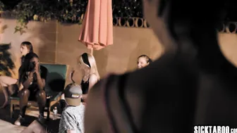 Hot lesbian sex with two black babes