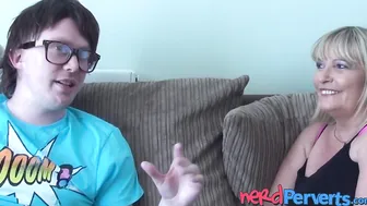 Lingerie UK MILF Alisha Rydes pounded hard POV by young geek