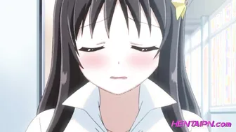 HENTAI girl increases her bust size about 5 cups by accident