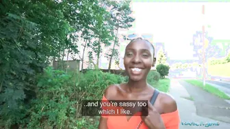 Taking porn video – Outside Agent – African performer Zaawaadi taken inside the woods