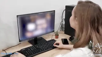 Vulgar Secretary Blows and Fucks Bosss Long Cock to Cummed - Caught