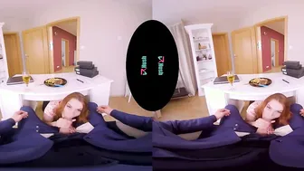 VRHUSH Charlie Red ride her stepfathers gigantic dick inside virtual