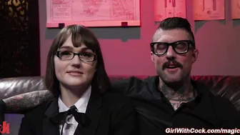 Tattooed ex priest anal fucks trans student