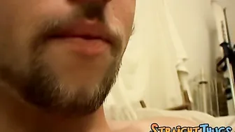 Straight amateur Trikin Matt uses fleshlight on his cock