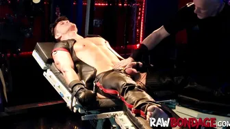 Cock Pump porn video – Intense foot play domination and cock pump gay bondage