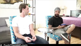 Busty MILF seduced shy gamer and jumped on his Cock1 6