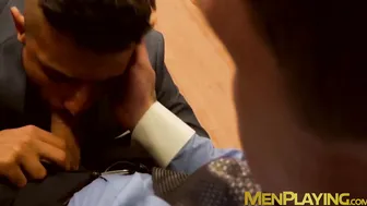 Businessmen fuck inside of their office during work hours
