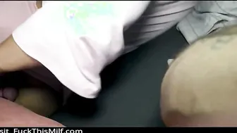 Singe room for me and my hot stepmom with big tits and perfect ass 10