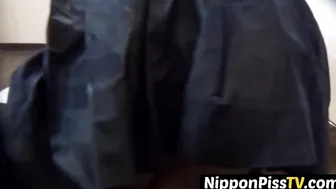 Japanese Student's Uniform Gets Wet - Naughty college girl Fucks Her Way Out Of Debt