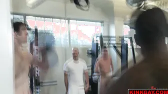 Straight boy mocked n gang banged in GAY gym