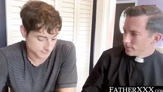 Strict twink is beat crude nononsense by daddy cleric