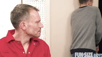 FunSizeBoys Janitor Big Ryan dominates Logan Cross in closet