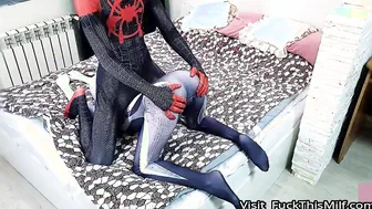 Sexy Spider-Man Multiverse - Miles Morales passionately fucked Gwen Stacy and filled 9