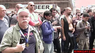 Crucified and humiliated in public